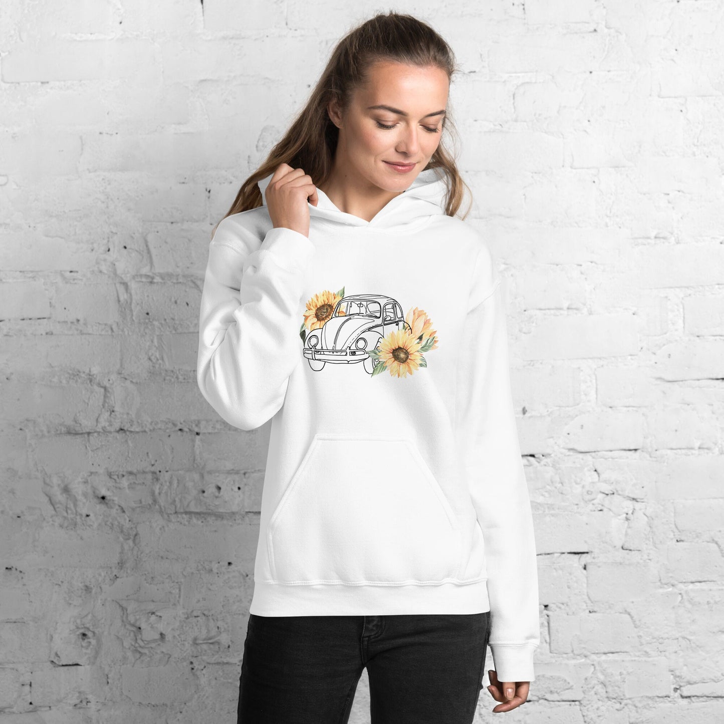 Women's Classic Beetle Sunflower Hoodie