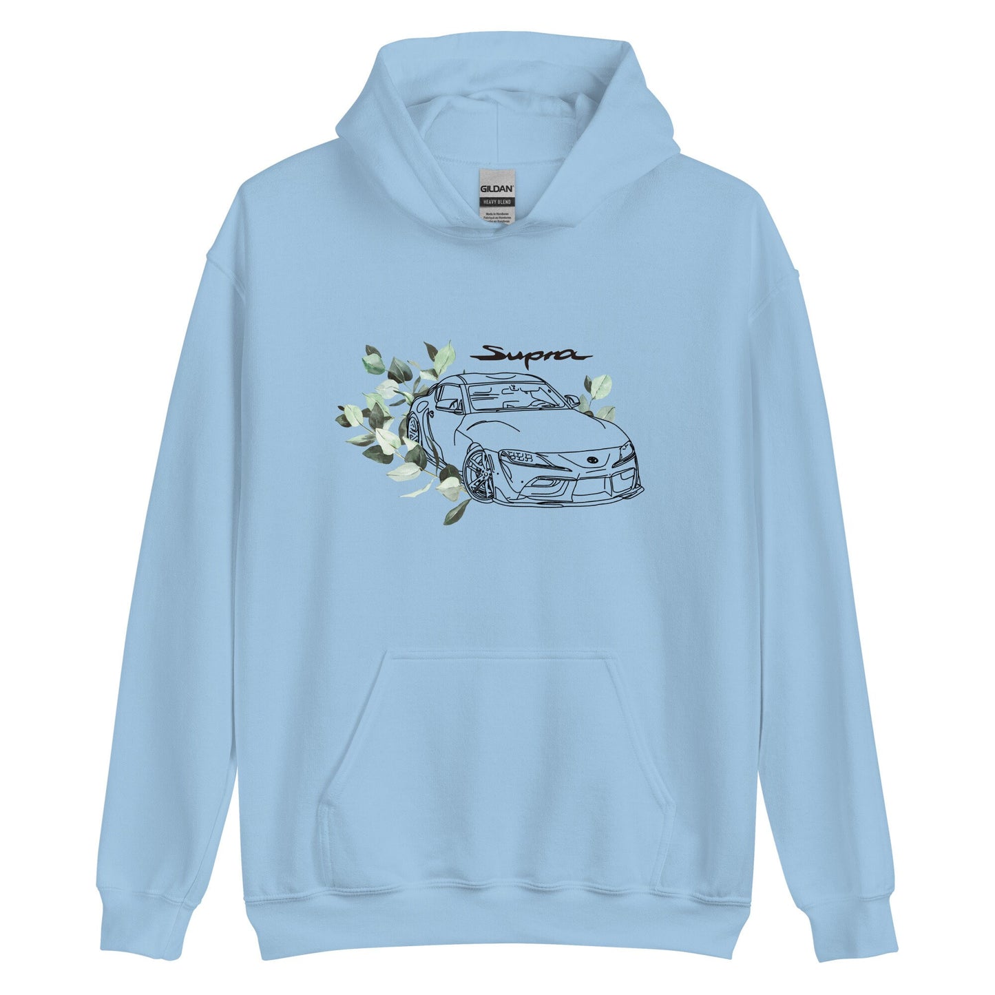 Toyota Supra Hoodie, Floral Car Girl Hoodie