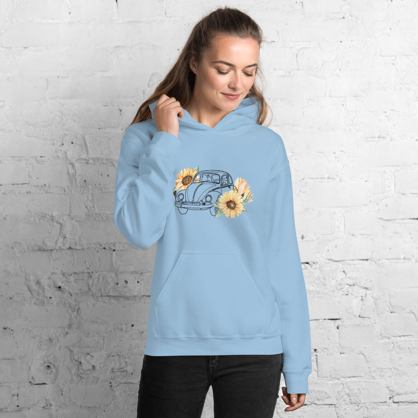 Women's Classic Beetle Sunflower Hoodie