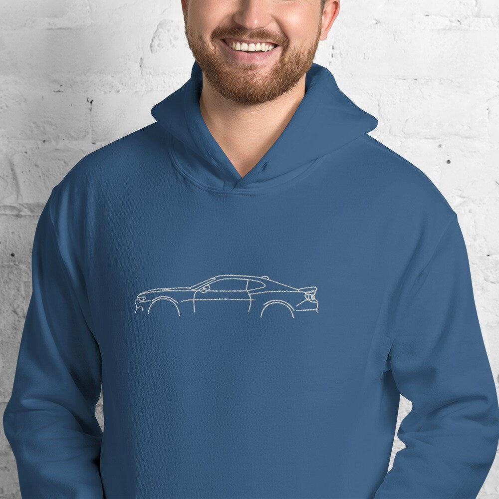 Embroidered Camaro Silhouette Car Unisex Hoodie