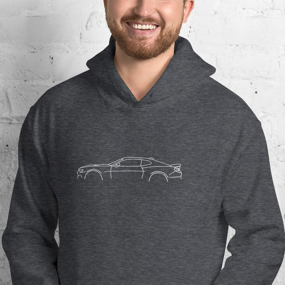 Embroidered Camaro Silhouette Car Unisex Hoodie