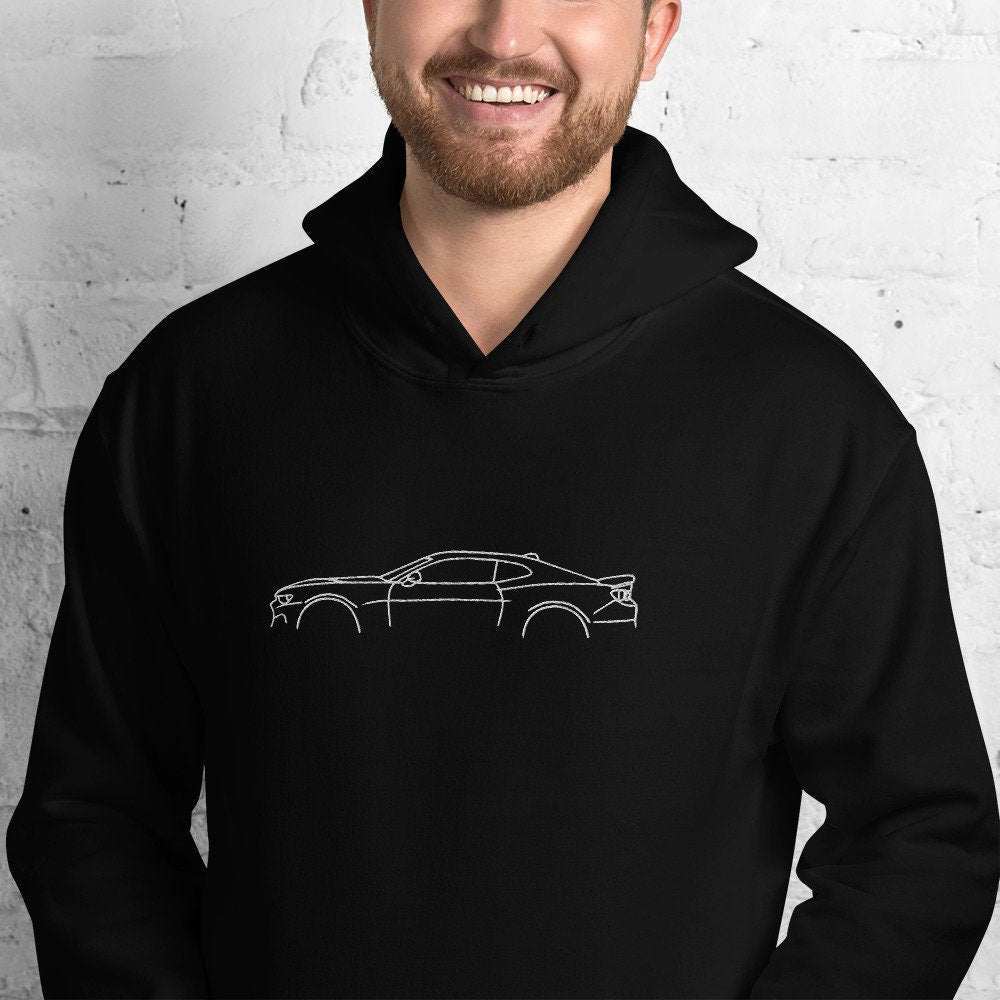 Embroidered Camaro Silhouette Car Unisex Hoodie