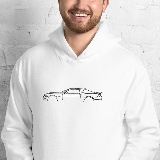 Embroidered Camaro Silhouette Car Unisex Hoodie