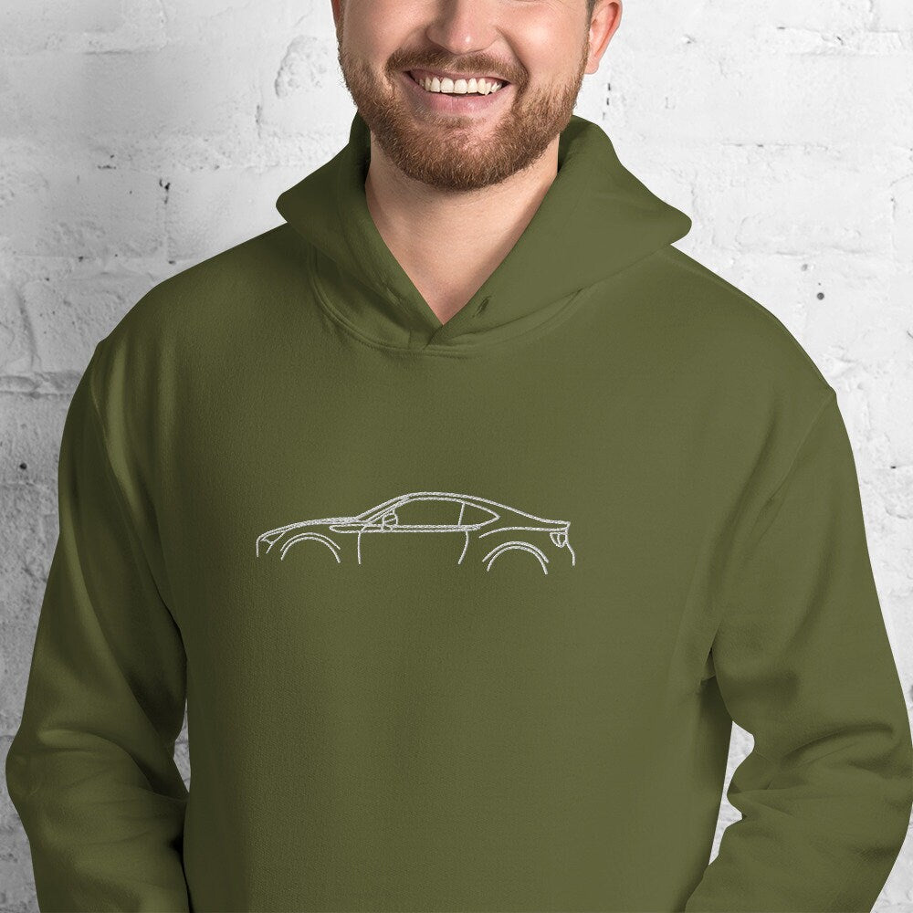 Embroidered GT86/FRS/BRZ Car Silhouette Unisex Hoodie