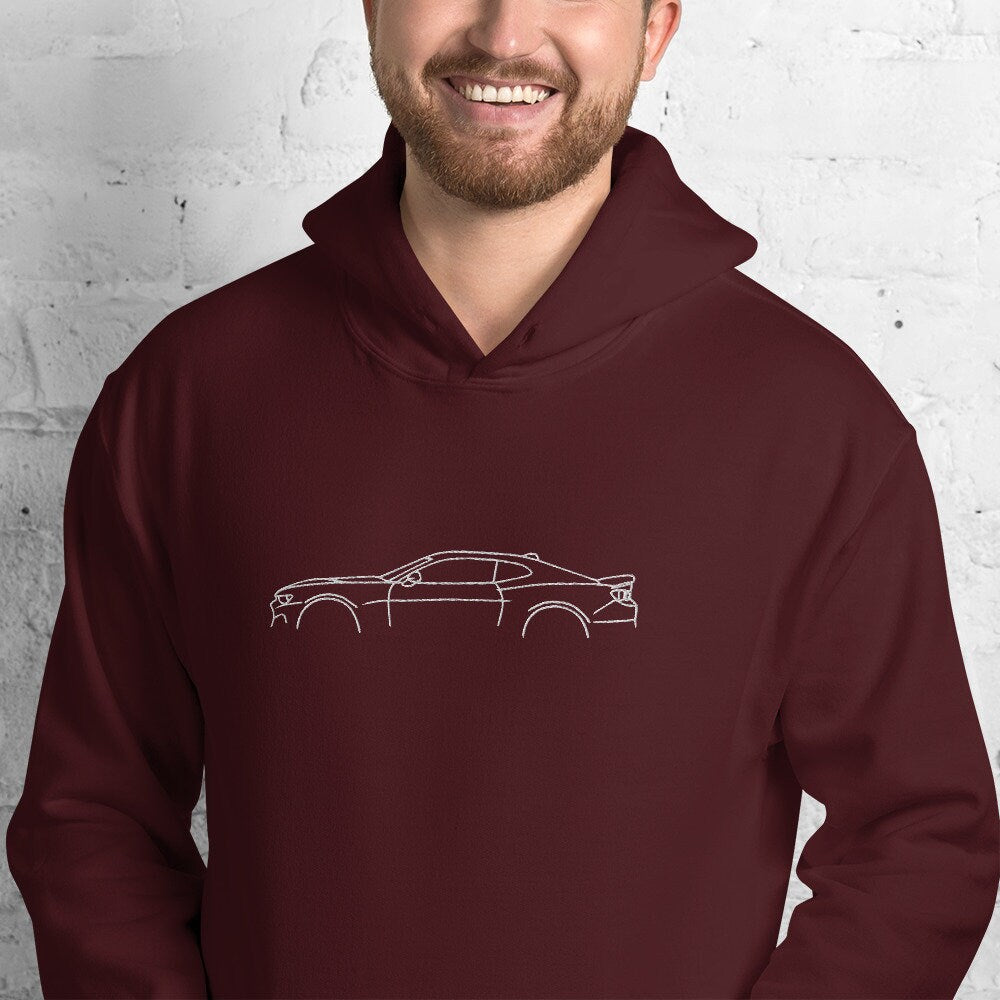 Embroidered Camaro Silhouette Car Unisex Hoodie