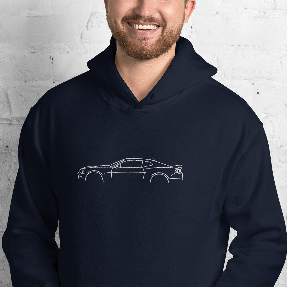 Embroidered Camaro Silhouette Car Unisex Hoodie