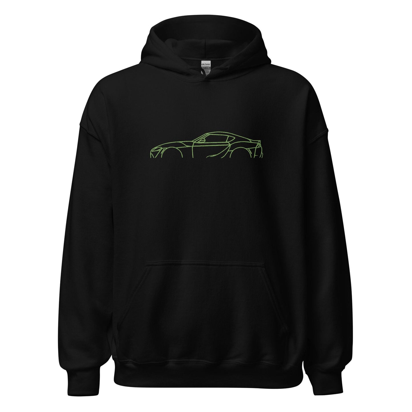 Customizable, Embroidered Supra Mk5 Car Silhouette Hoodie, JDM Hoodie, Perfect Gift Idea