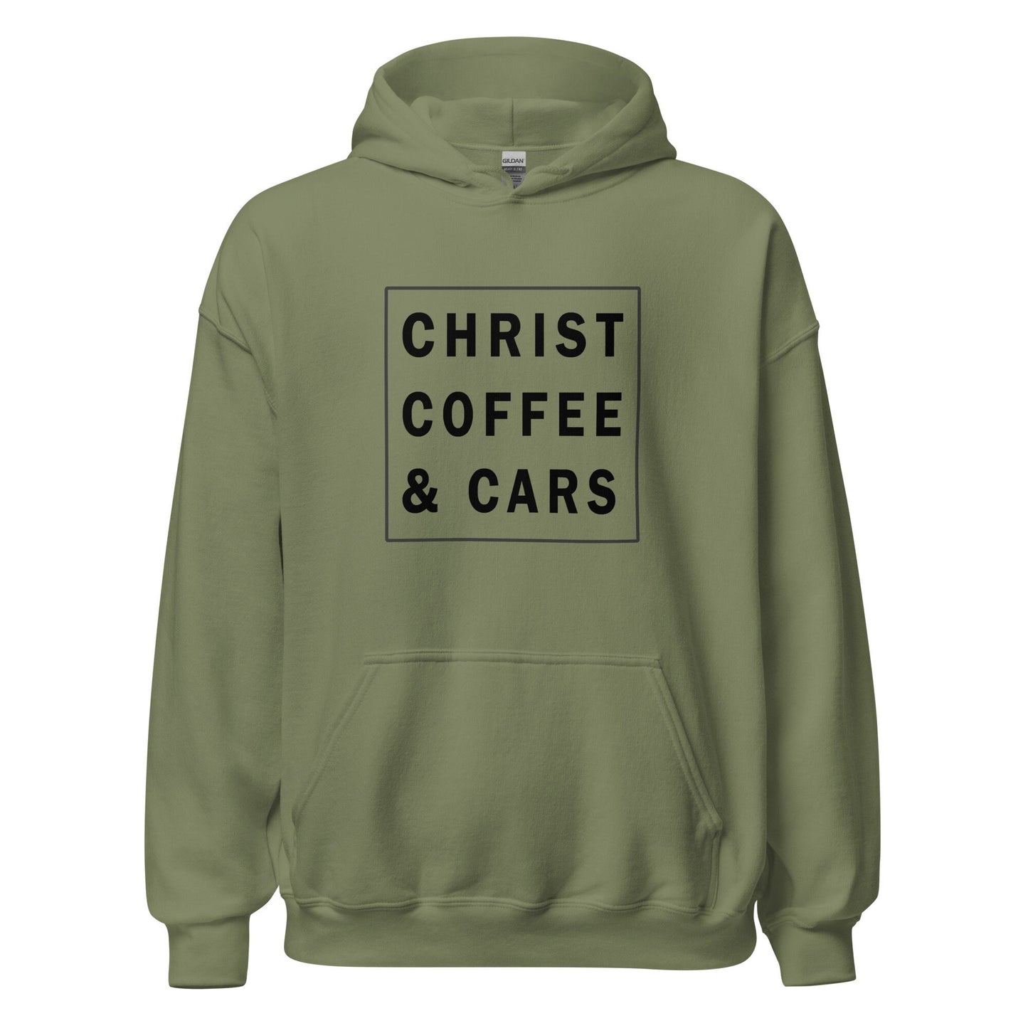 Christ, Coffee & Cars Unisex Hoodie, Christain Car Enthusiast, Gift Idea