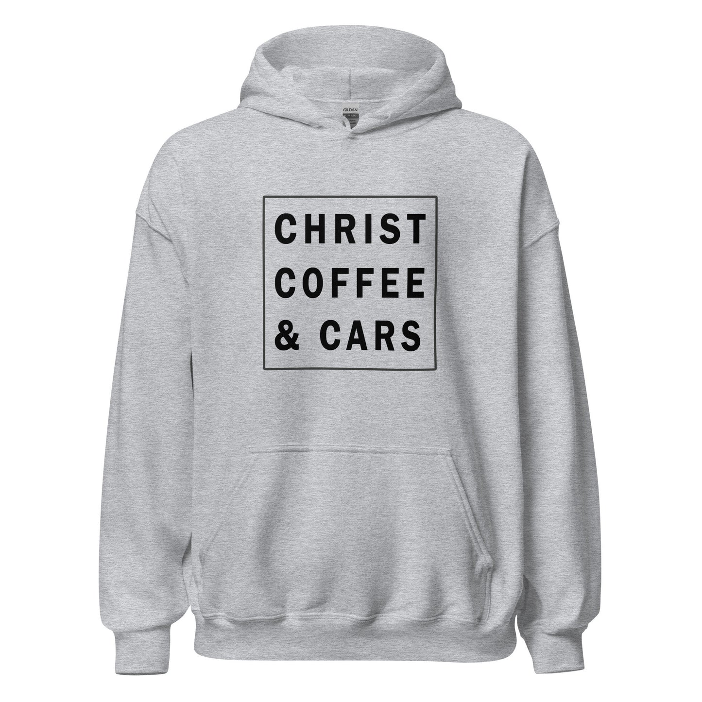 Christ, Coffee & Cars Unisex Hoodie, Christain Car Enthusiast, Gift Idea