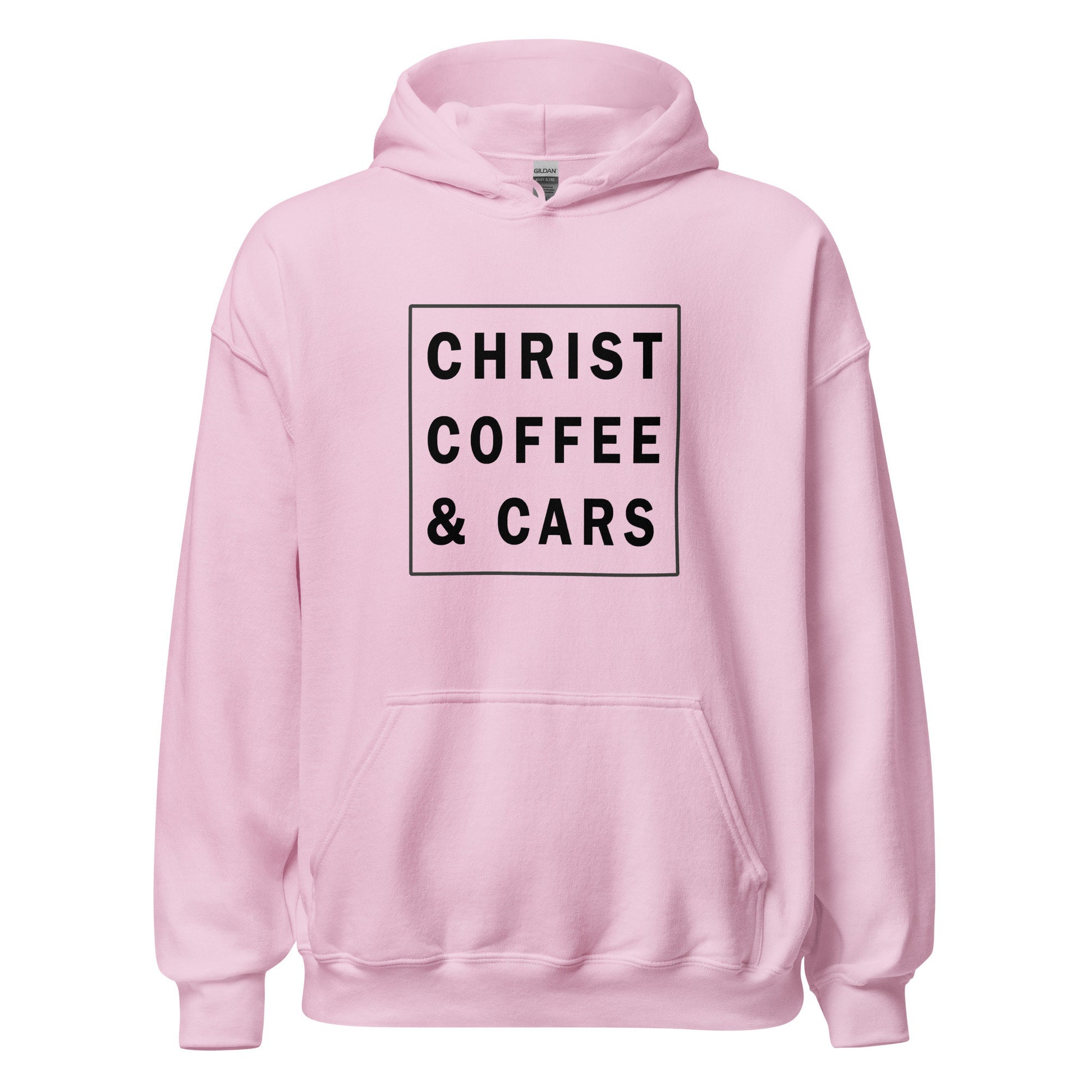 Christ, Coffee & Cars Unisex Hoodie, Christain Car Enthusiast, Gift Idea