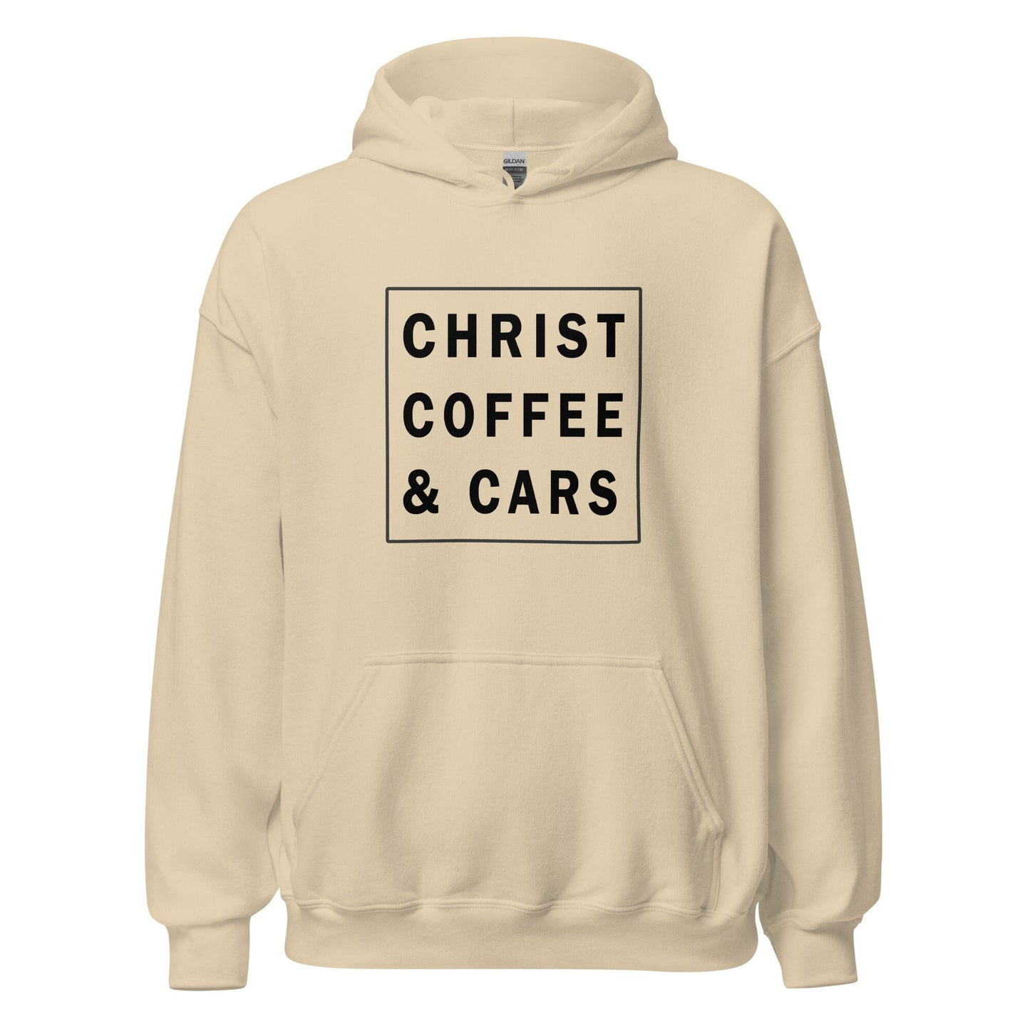 Christ, Coffee & Cars Unisex Hoodie, Christain Car Enthusiast, Gift Idea